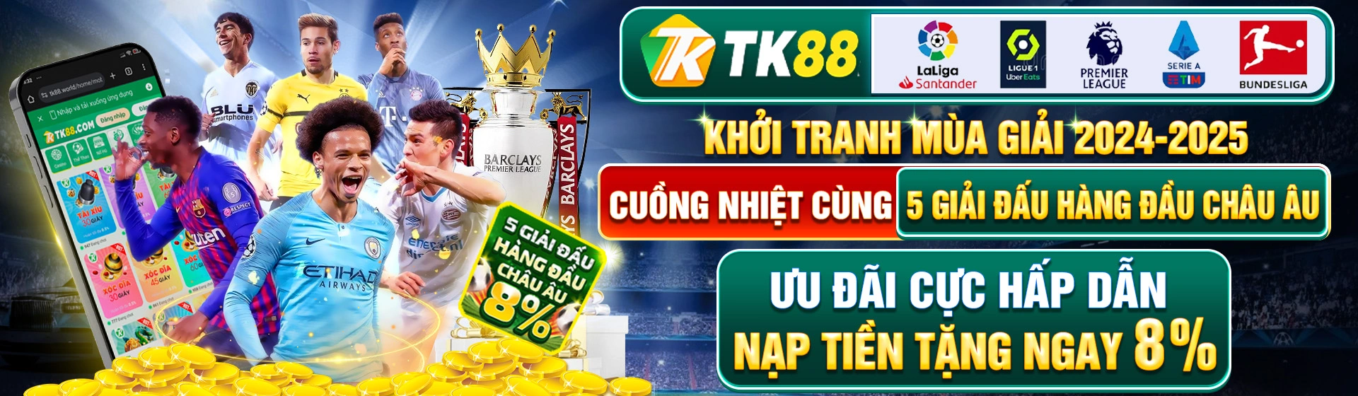 Banner ứng dụng, hỗ trợ và nhắc nhở trách nhiệm của Tk88